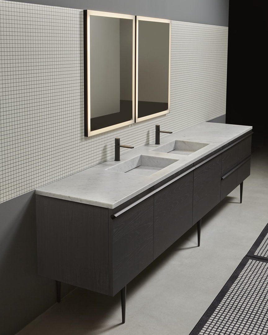 antoniolupi, Borderline Vanity unit 307x47 cm