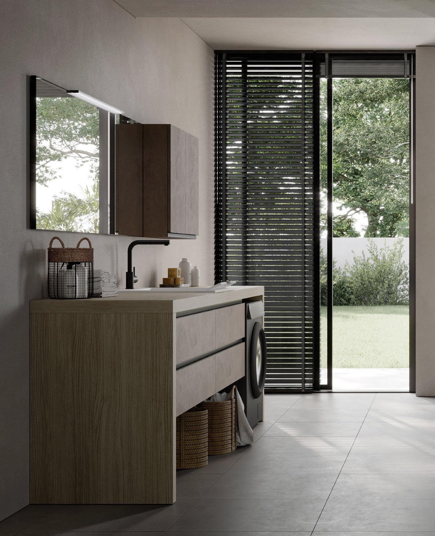 Idea, Spazio Time Mobile lavanderia L 260X65 cm