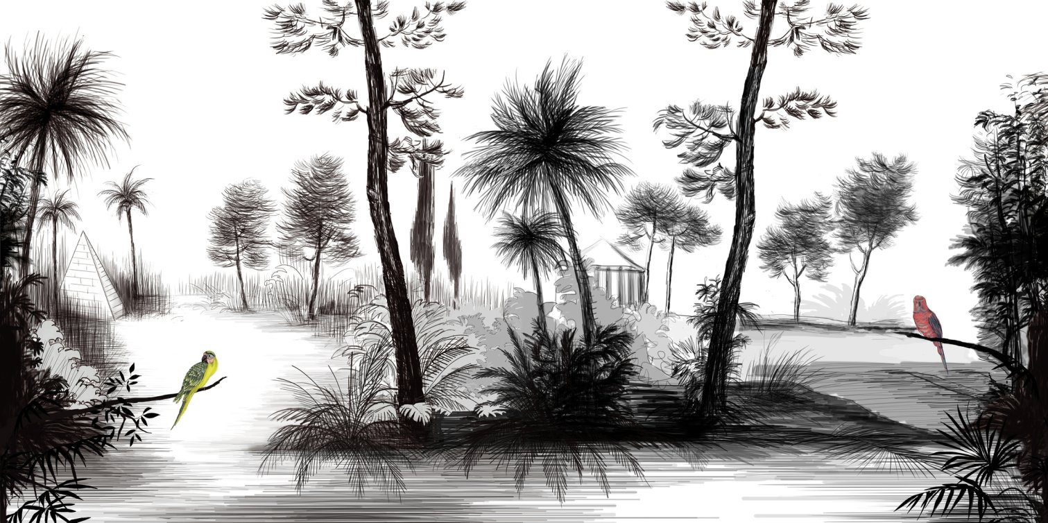 Wall&decò, Imaginary Paradise Carta da parati