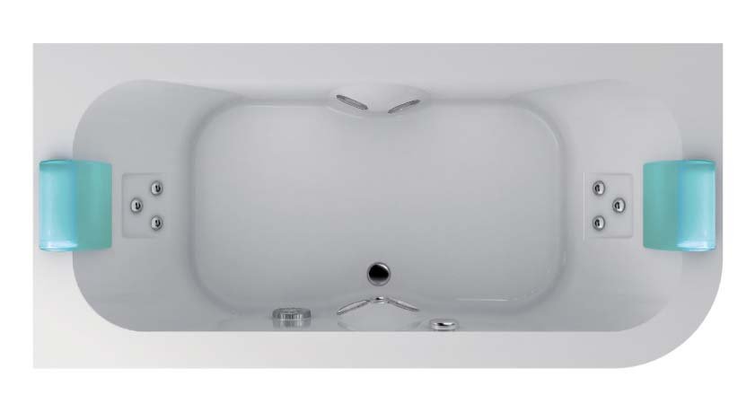 Jacuzzi, Aquasoul Double Vasca idro 190x90 cm