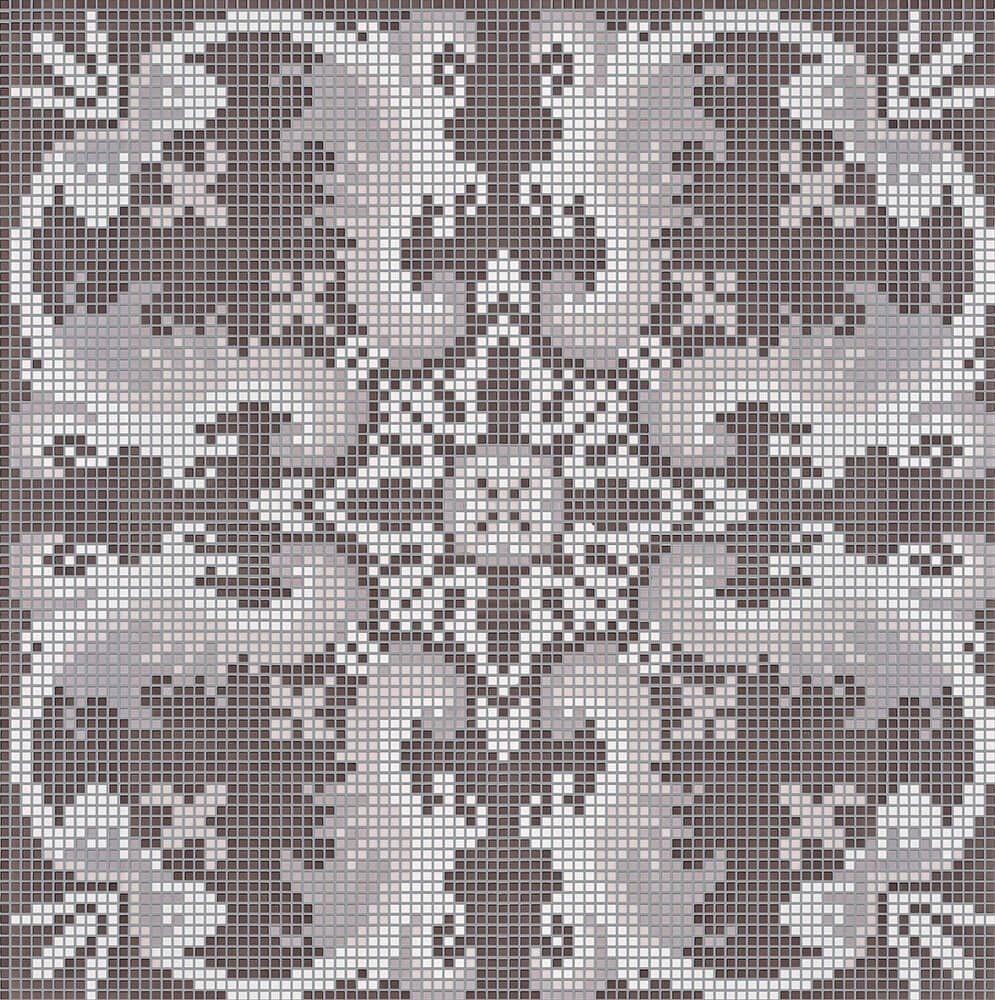 Bisazza, Olimpia Dark Grey mosaico 29.3x29.3 cm