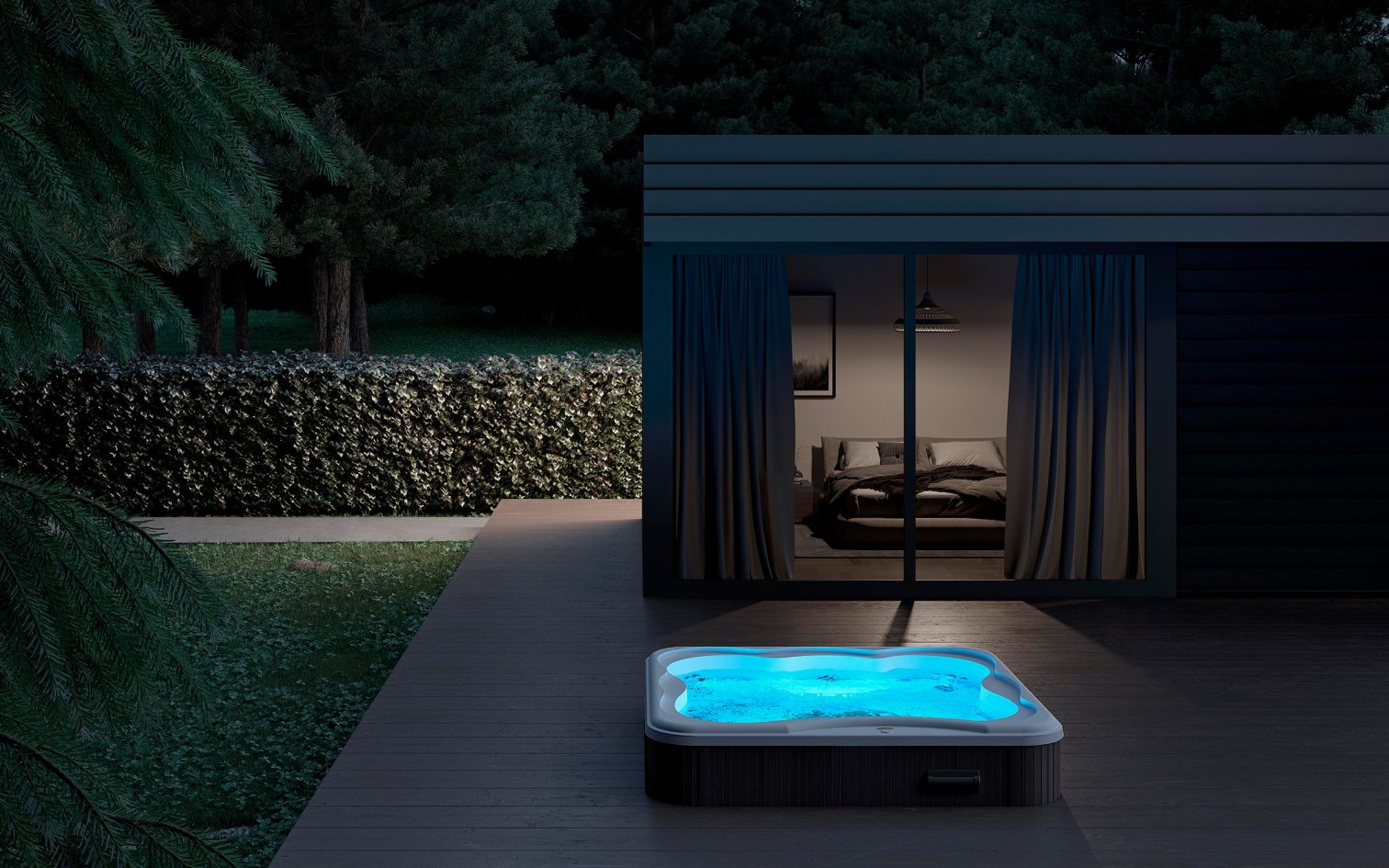Jacuzzi, Lodge+ M Minipiscina 200x185 cm