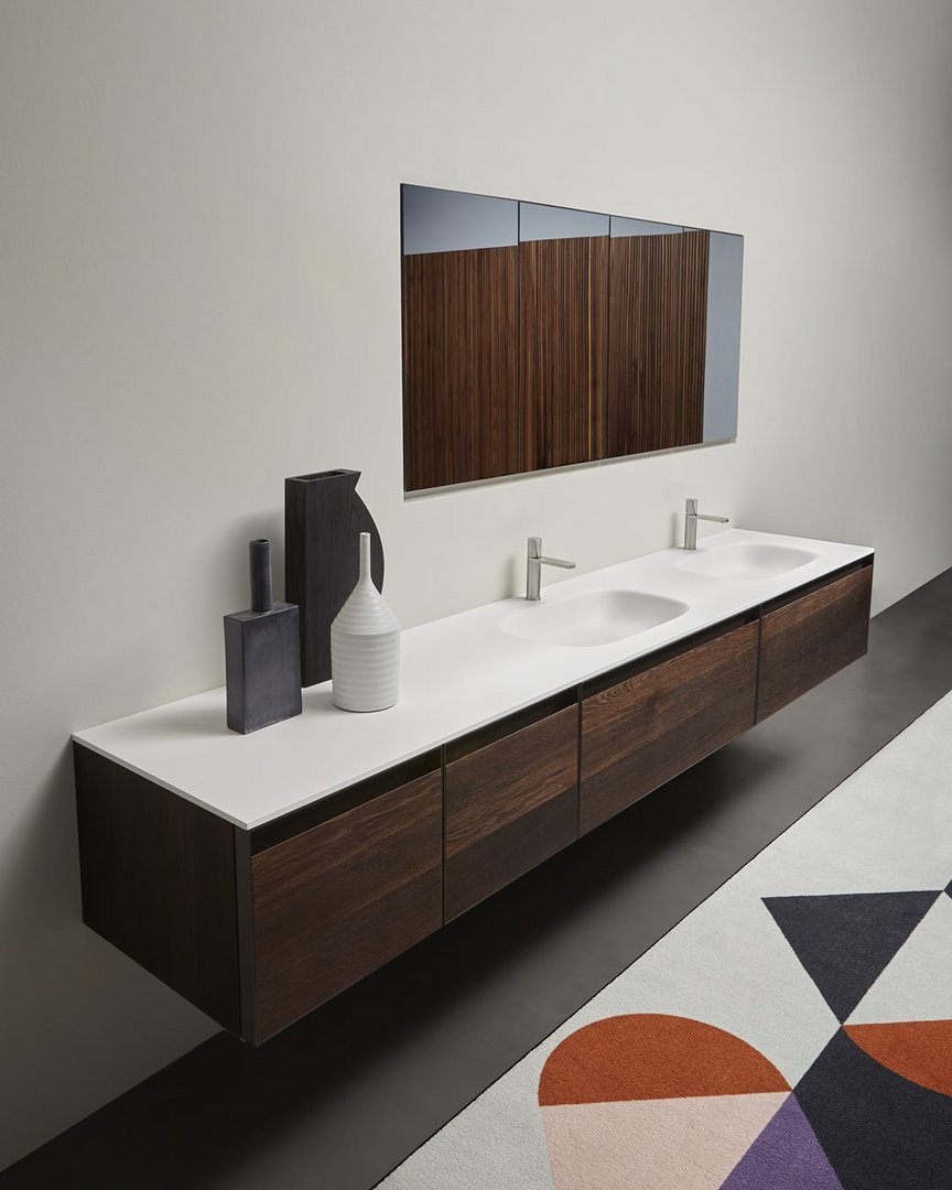 antoniolupi, Mantra Specchio contenitore 72x75 cm