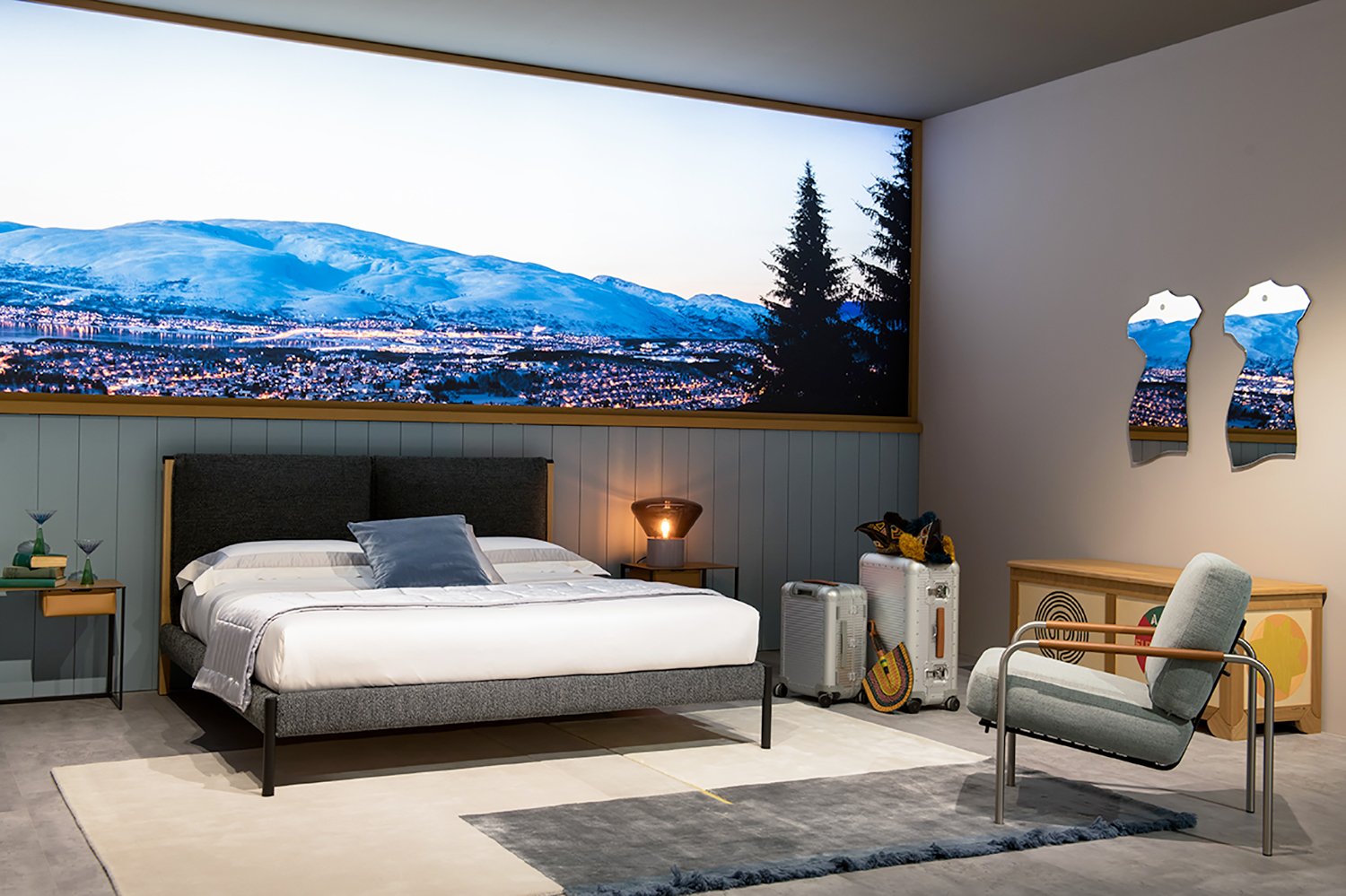 Zanotta, Ricordi Bed for mattress 180x200 cm