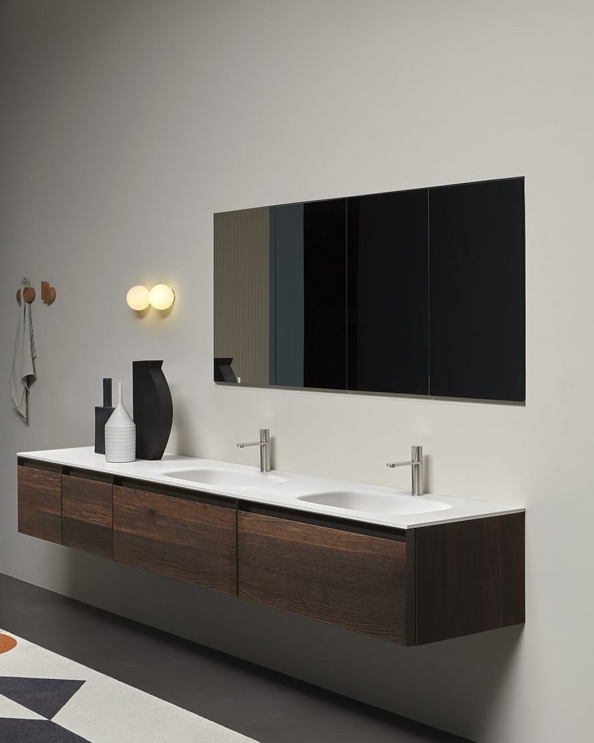 antoniolupi, Mantra Specchio contenitore 72x75 cm