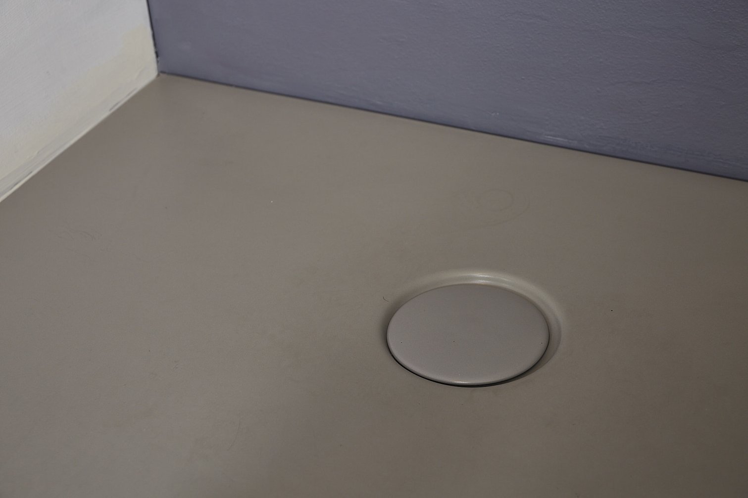 Nic Design, Foglio Piatto doccia 100x90 cm Cemento Opaco