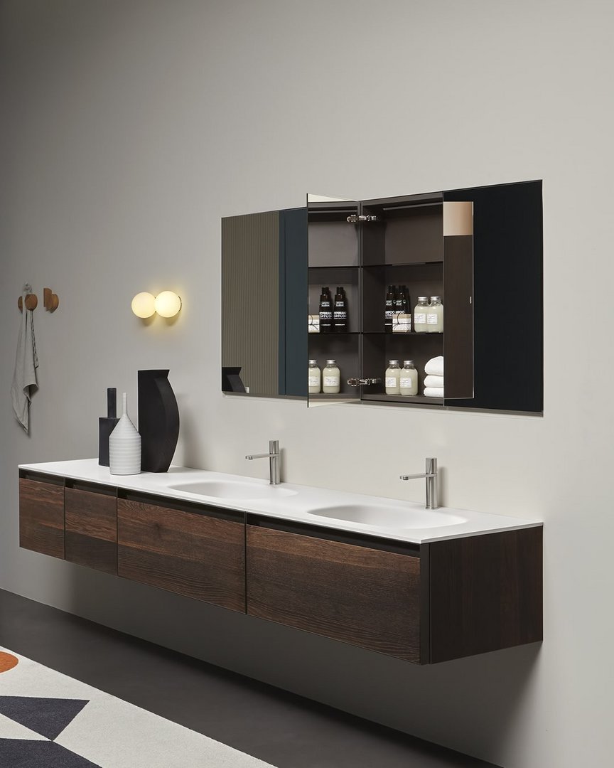 antoniolupi, Mantra Specchio contenitore 72x75 cm