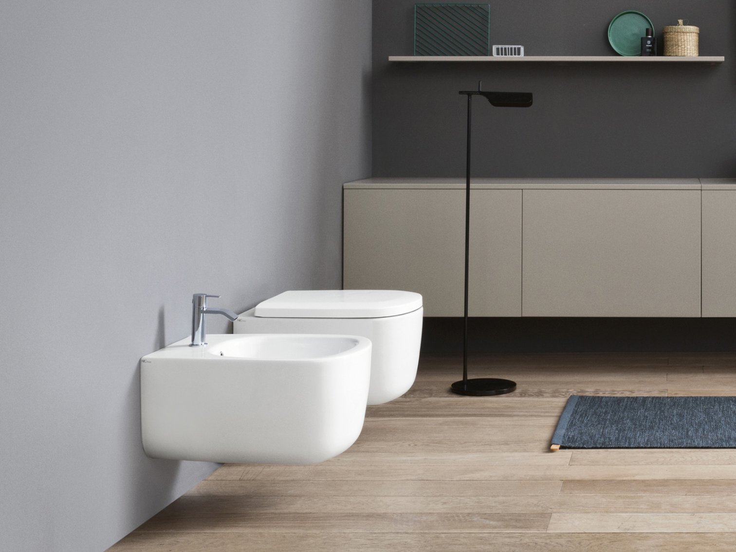 Nic Design, Ovvio Coppia sanitari Bianco Matt