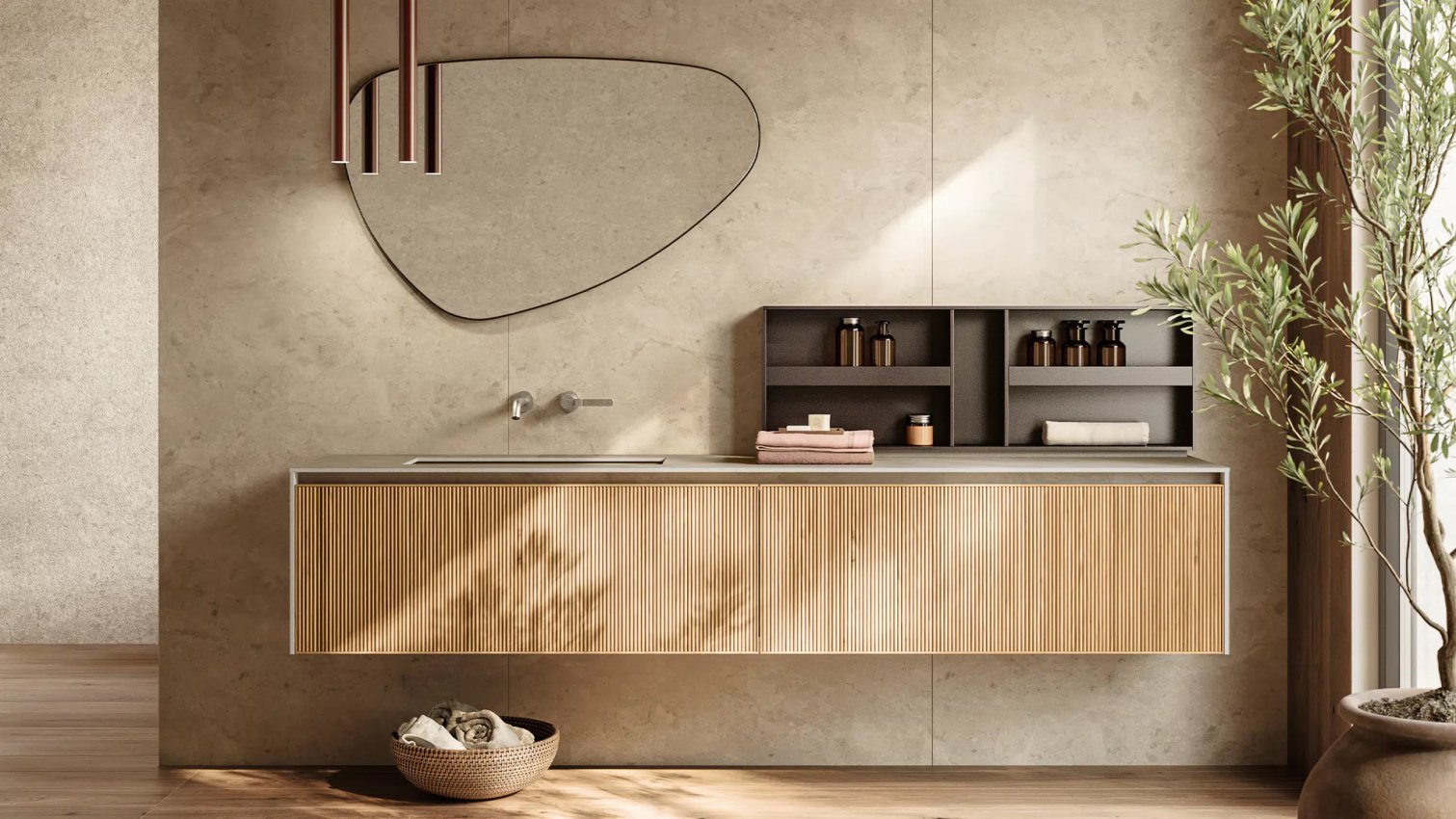 Boffi, Free Zone Mobile portalavabo L 242,4 cm