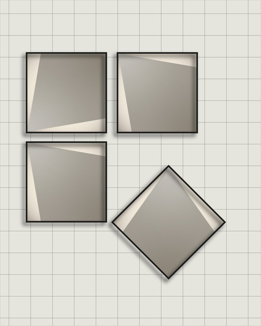 antoniolupi, Dialoganti Specchio con luce 70x70cm