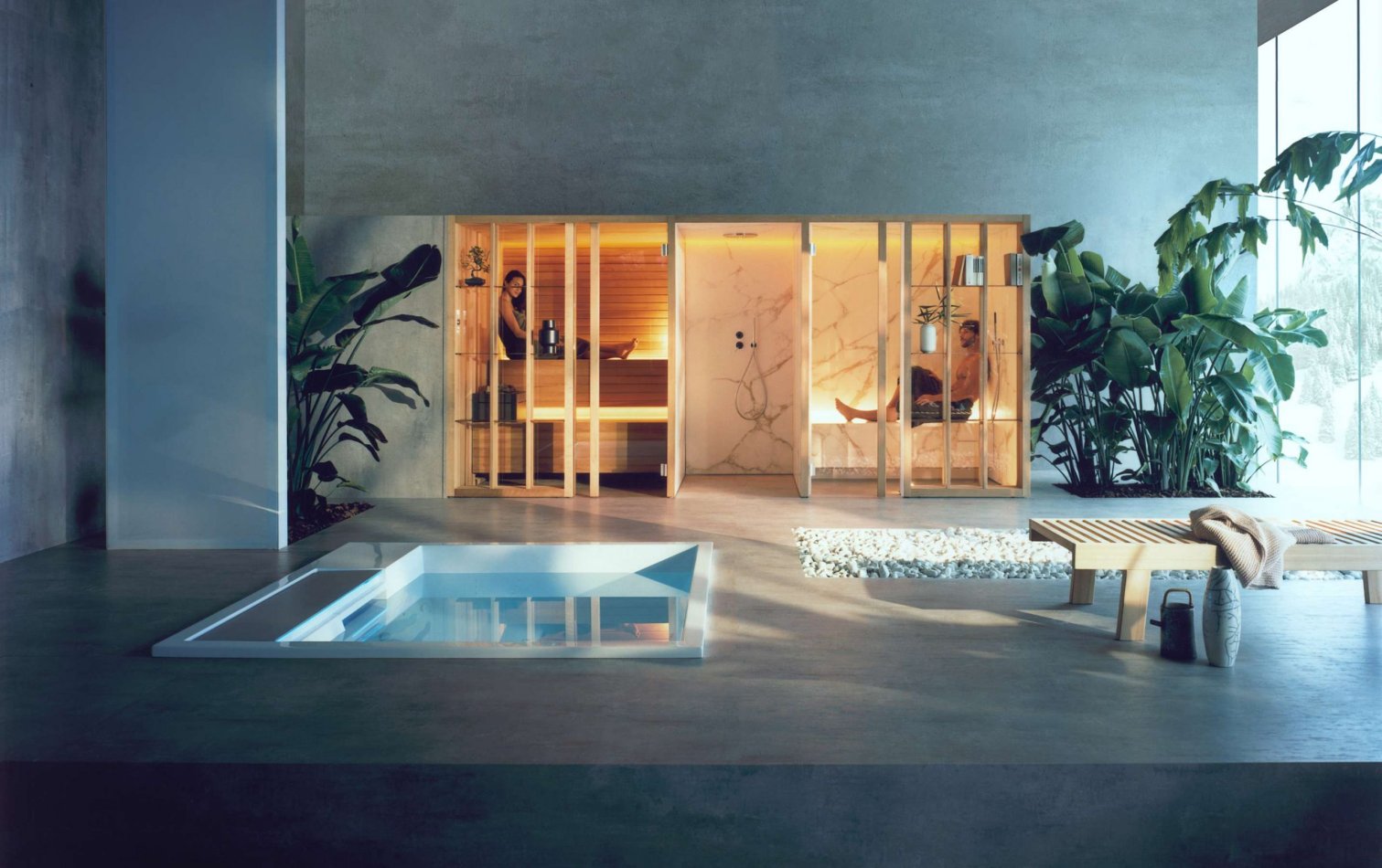 Effe, Yoku Spa Shelf Sauna hammam doccia