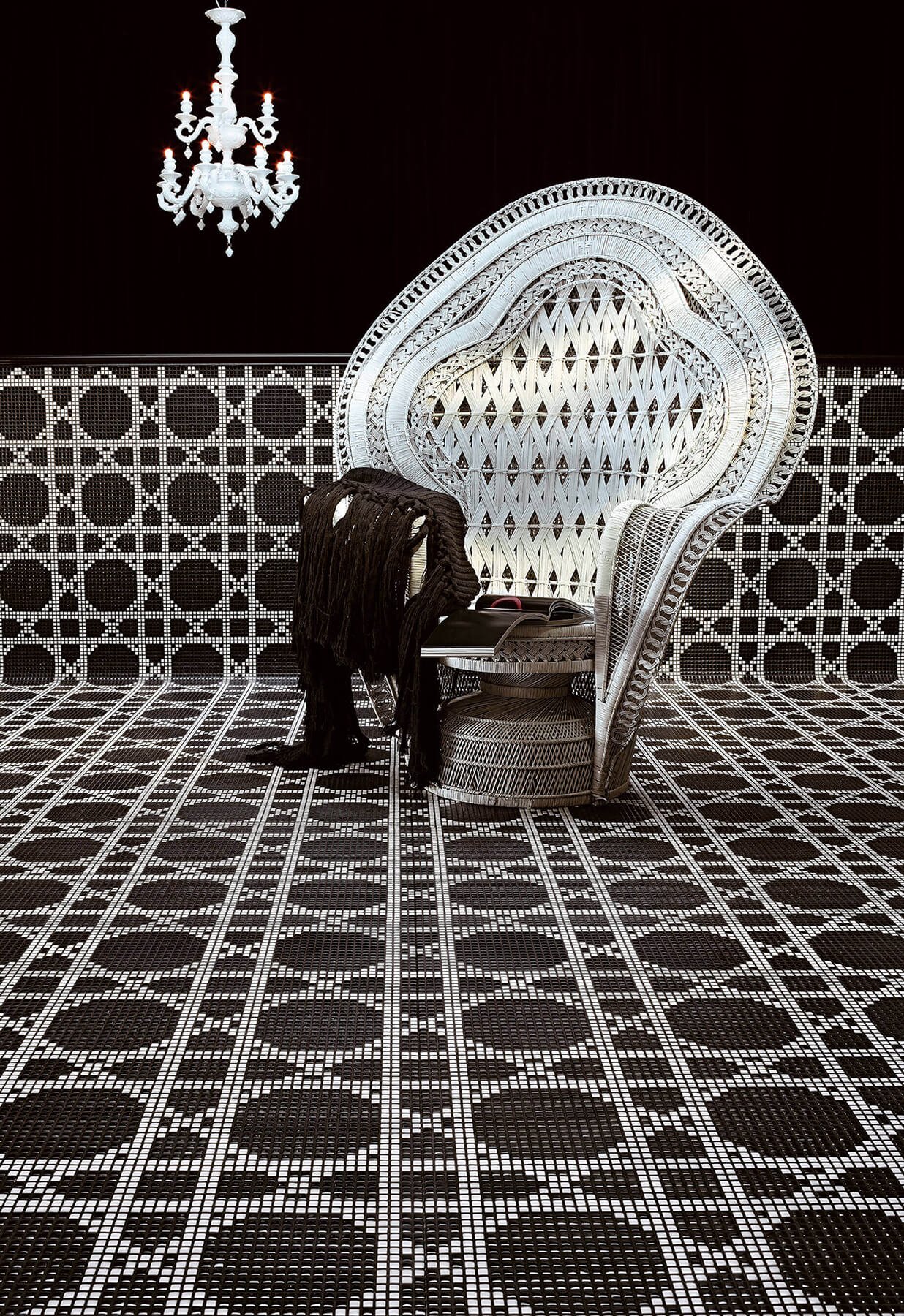 Bisazza, Vienna Nero mosaico 29.3x29.3 cm