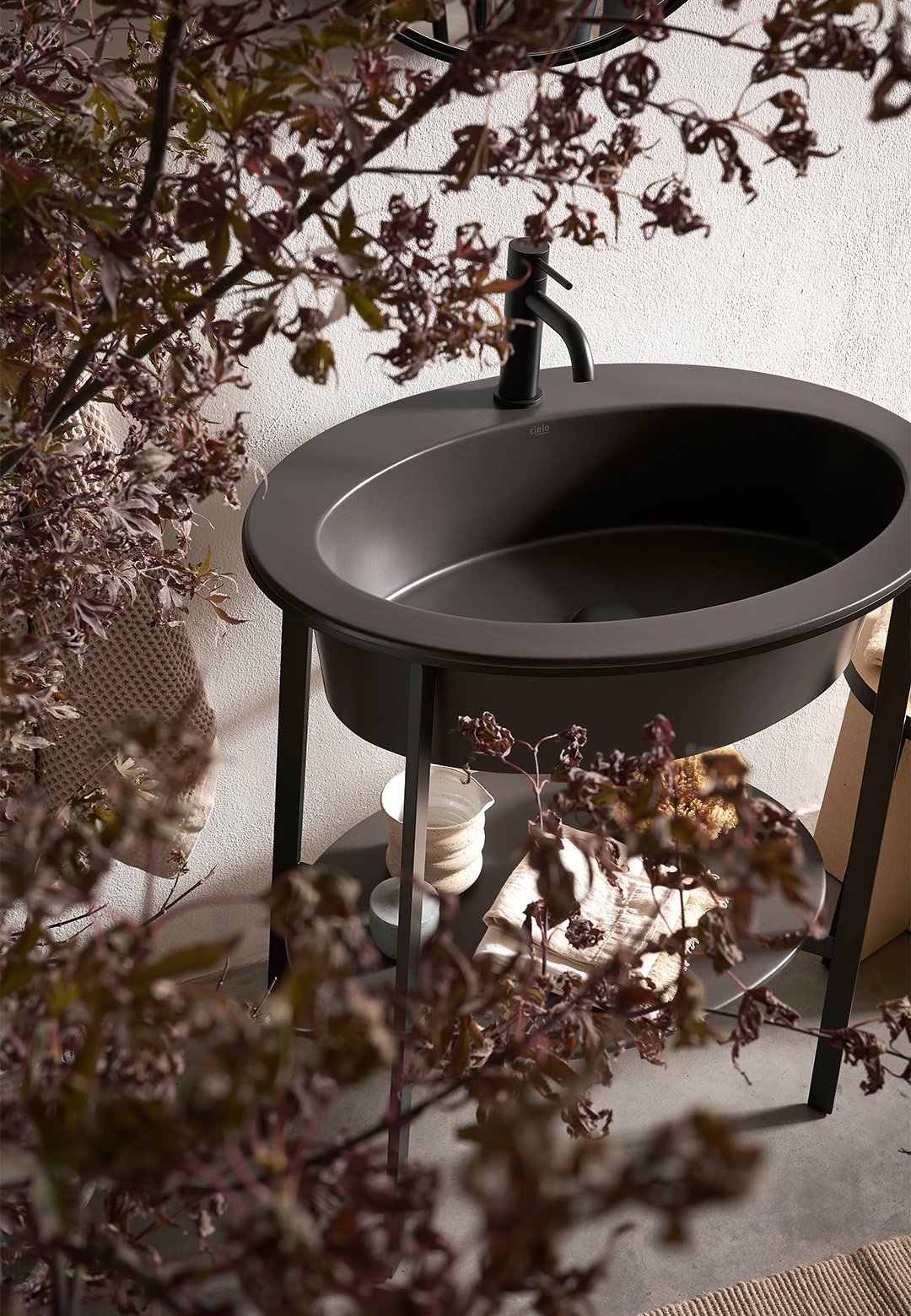 Cielo, Catino Oval Console 70x50 cm