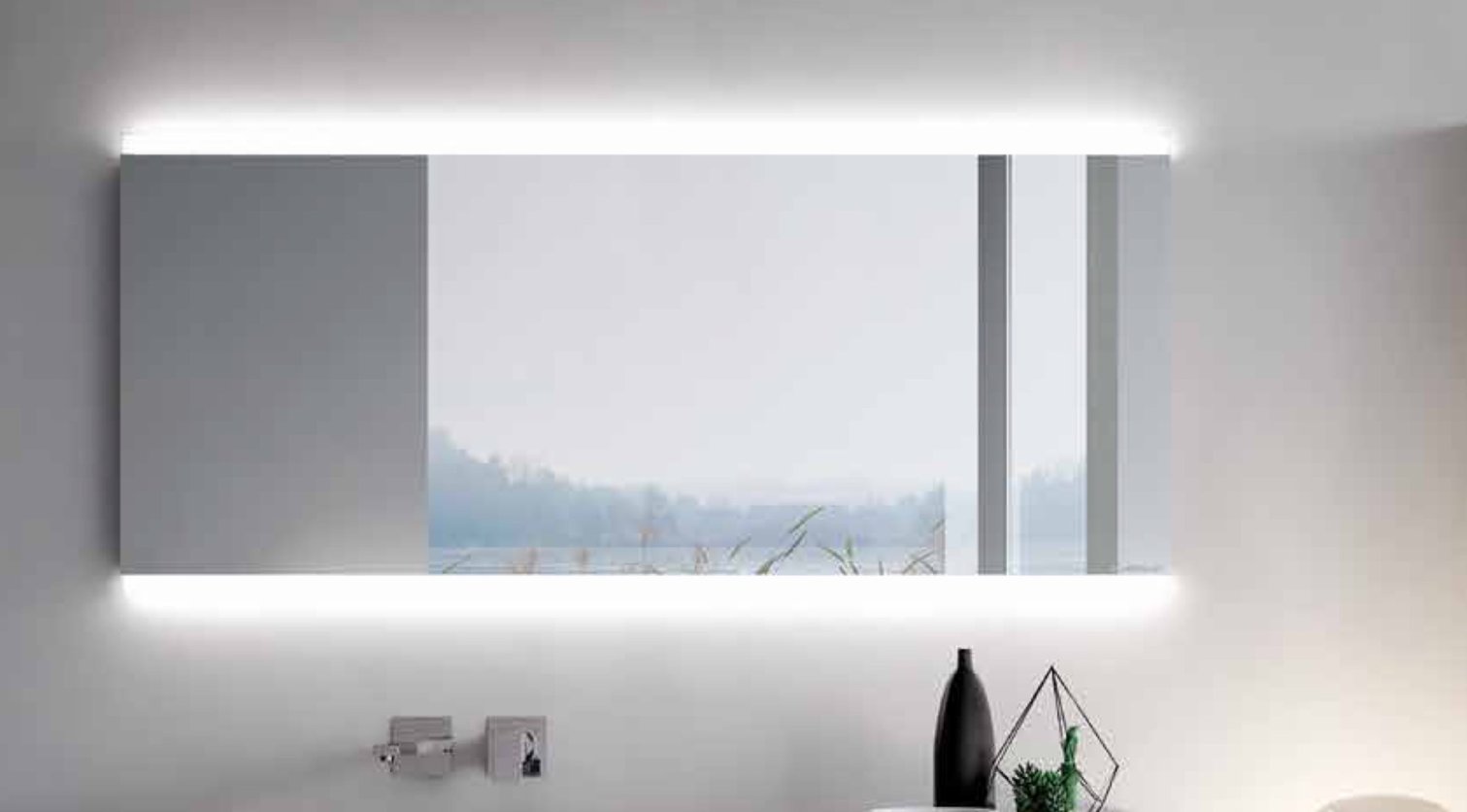 Aqua, Dual Mirror L 180 cm