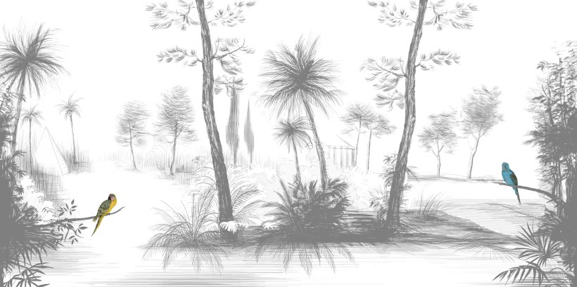 Wall&decò, Imaginary Paradise Wallpaper
