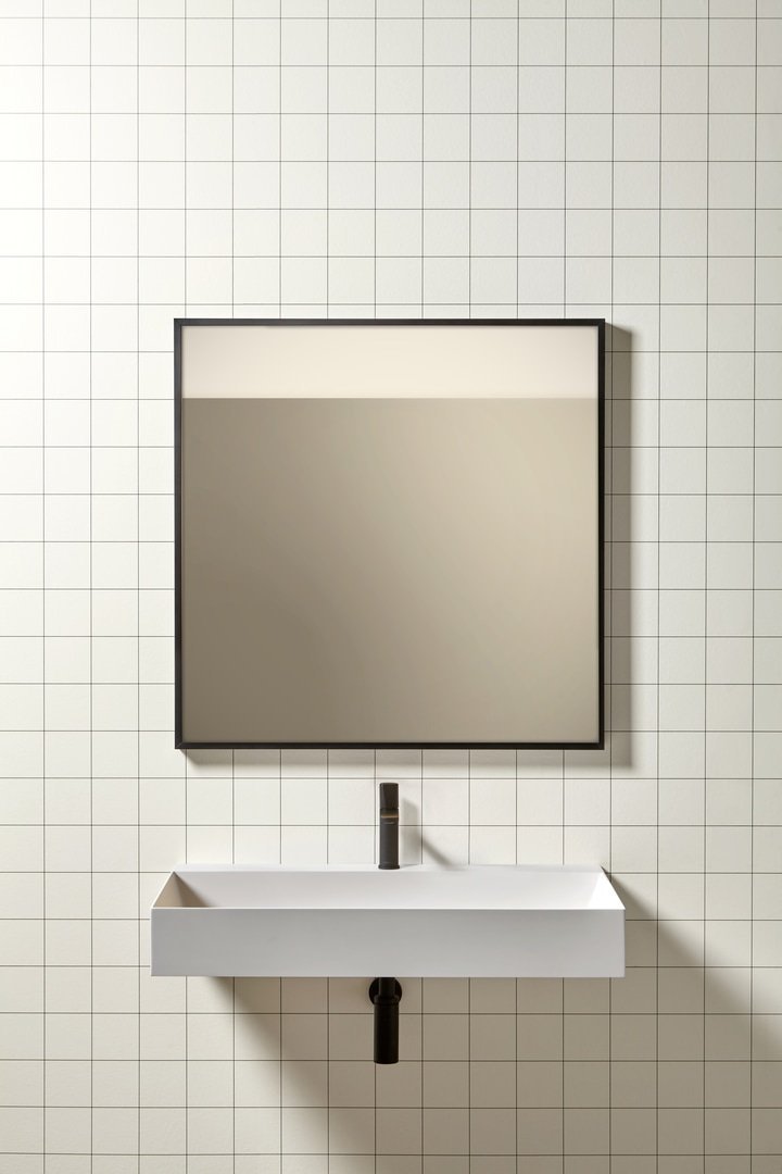 antoniolupi, Dialoganti Mirror with light 90x90 cm
