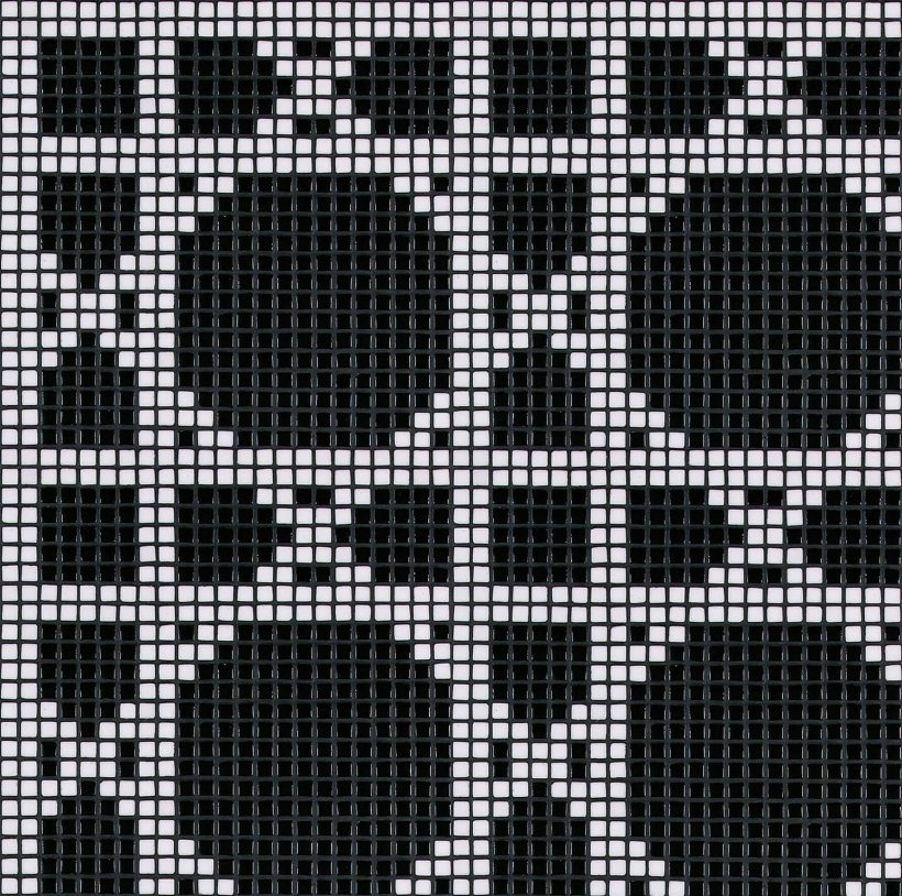 Bisazza, Vienna Nero mosaico 29.3x29.3 cm