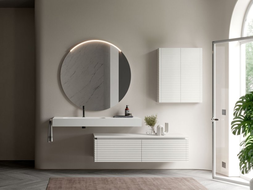 Idea, Lap Specchio con luce diametro 100 cm