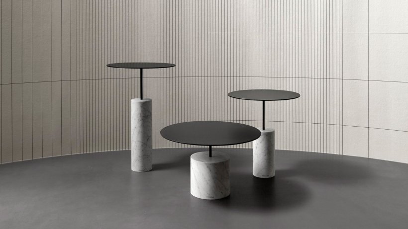 antoniolupi, Bivio Tavolino diam. 40 cm con basamento