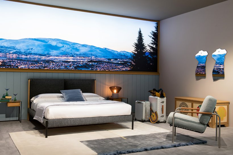 Zanotta, Ricordi Bed for mattress 180x200 cm