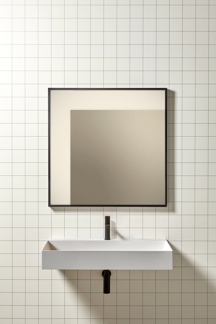 antoniolupi, Dialoganti Mirror with light 90x90 cm
