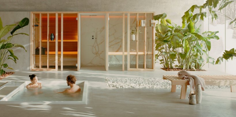 Effe, Yoku Spa Shelf Sauna hammam shower