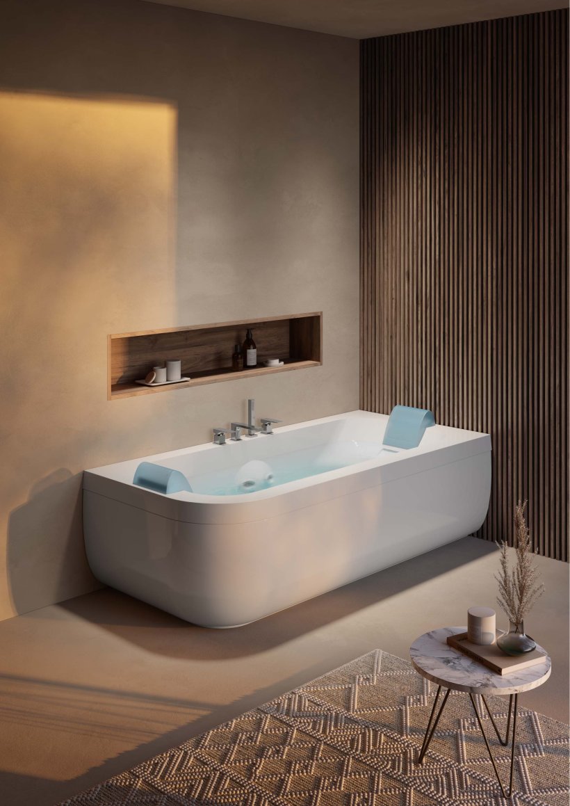 Jacuzzi, Aquasoul Double Whirlpool massage tub 190x90 cm