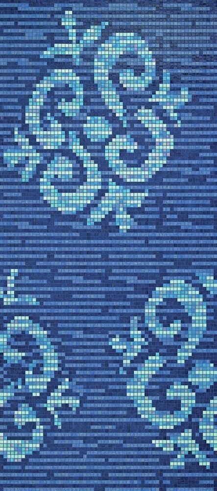 Bisazza, Ginseng Blue mosaico 32x32 cm