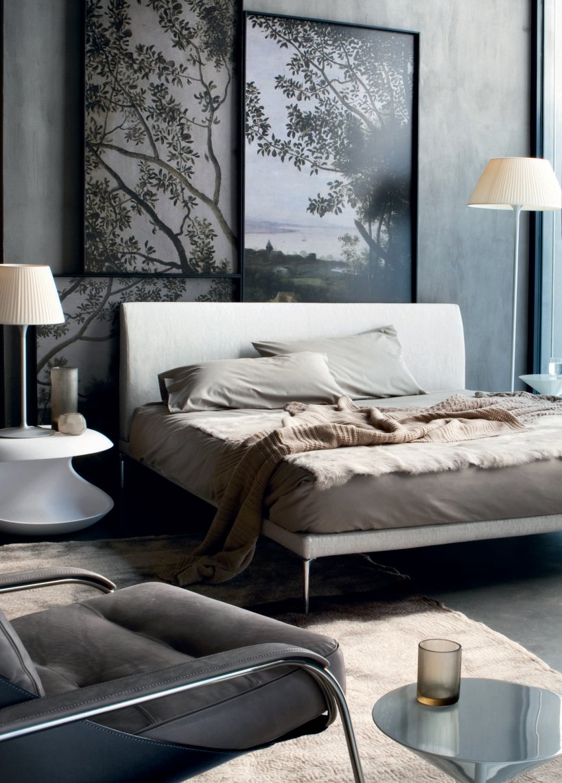 Zanotta, Talamo Bed for mattress 170x200 cm