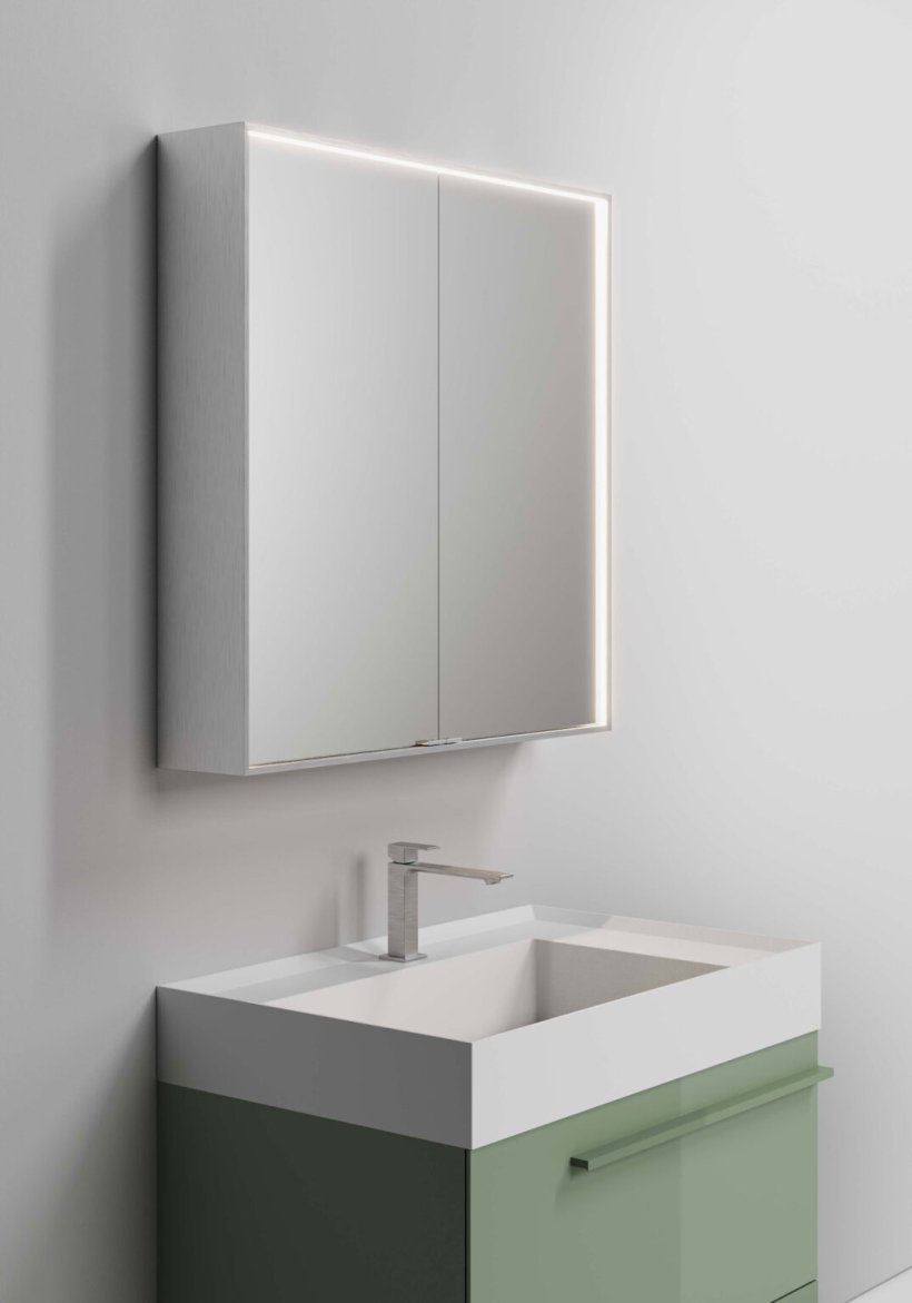 Idea, Multiplo Specchio contenitore 80x80 cm