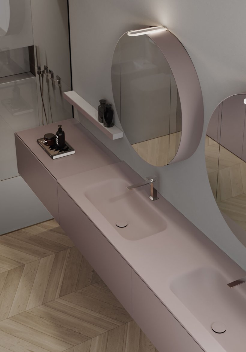 Idea, Giotto Specchio contenitore diam. 80 cm