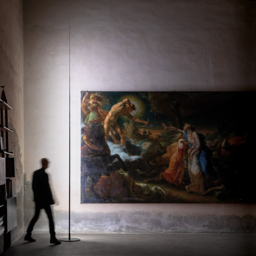 Davide Groppi, Origine Lampada da terra