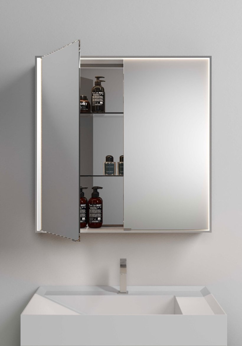 Idea, Multiplo Specchio contenitore 80x80 cm