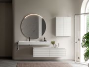 Idea, Lap Specchio con luce diametro 100 cm