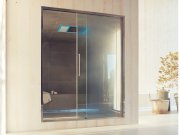 Effe, Spazioslide Shower door + Spazio window for Turkish bath