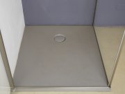 Nic Design, Foglio Piatto doccia 100x90 cm Cemento Opaco