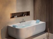 Jacuzzi, Aquasoul Double Whirlpool massage tub 190x90 cm