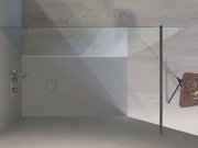 Disenia, Join Piatto doccia 150x100 cm CEMENTO