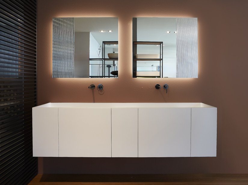 antoniolupi, Street Mobile Double vanity unit L185 cm 