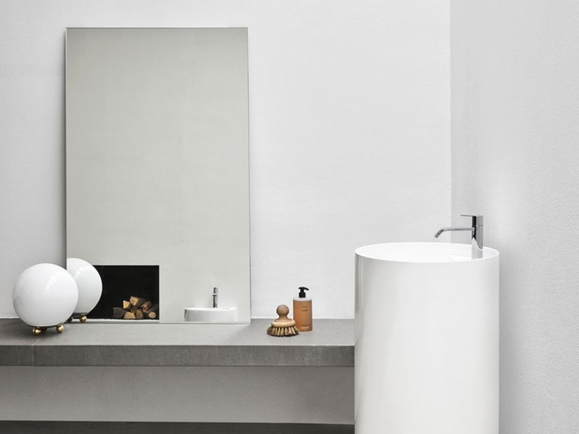 Nic Design, Ovvio Lavabo Scarico a pavimento diam.45 cm 