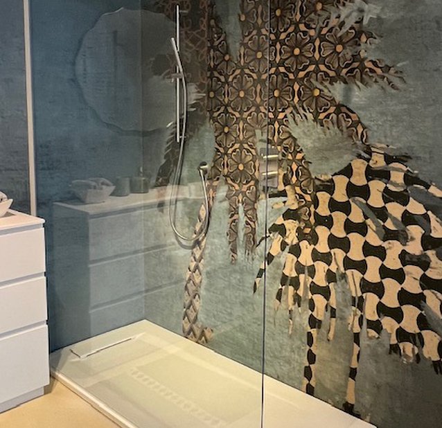 Disenia, Vitrum Parete doccia L 160 cm 