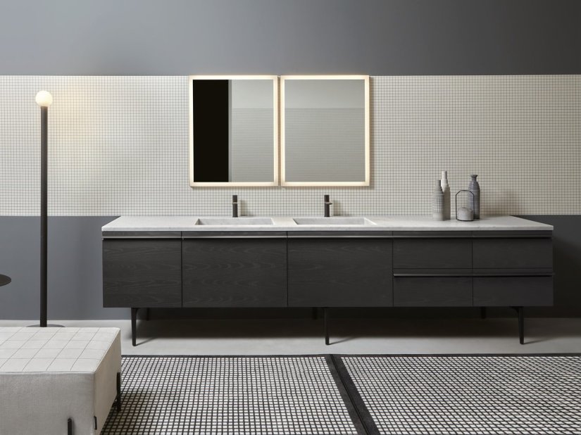 antoniolupi, Borderline Vanity unit 307x47 cm 