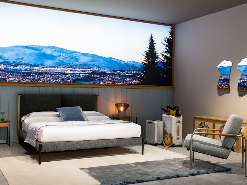 Zanotta, Ricordi Bed for mattress 180x200 cm 