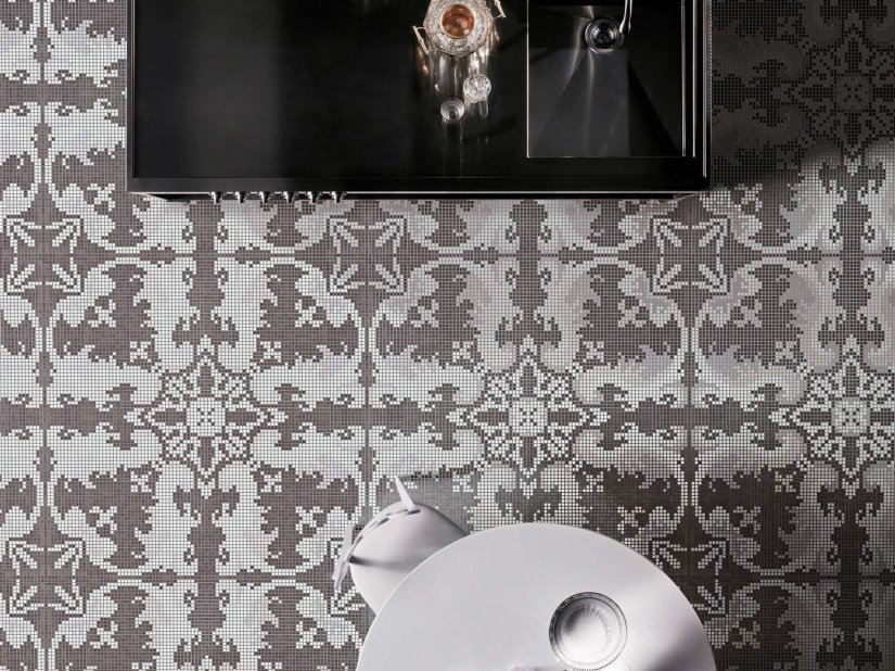 Bisazza, Olimpia Dark Grey mosaico 29.3x29.3 cm 