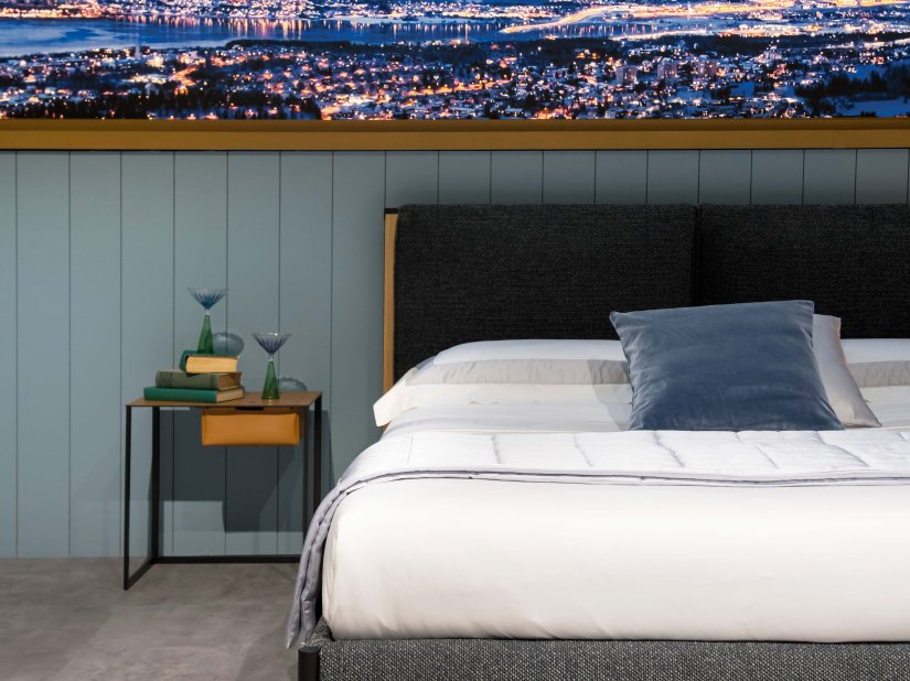 Zanotta, Ricordi Bed for mattress 160x200 cm 
