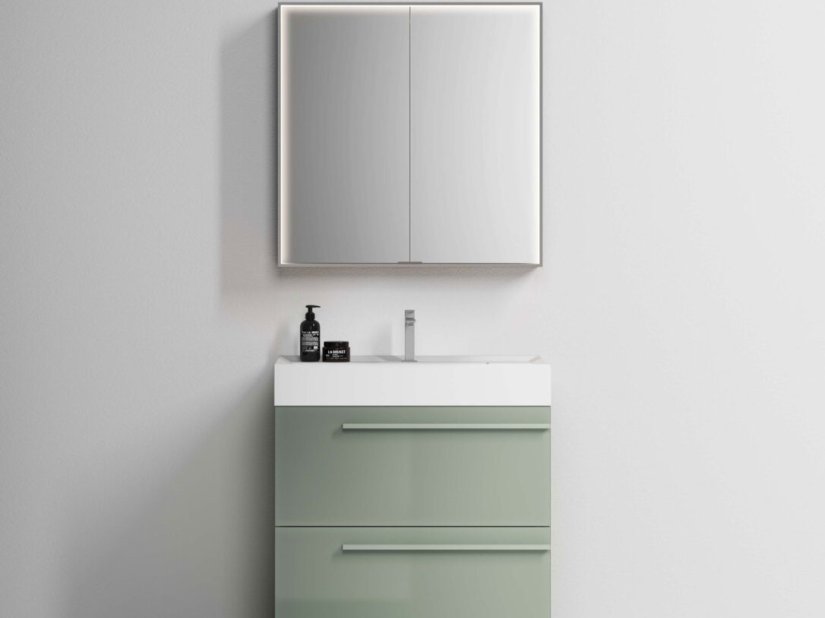 Idea, Multiplo Specchio contenitore 80x80 cm 