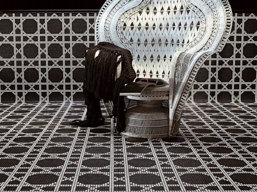 Bisazza, Vienna Nero mosaico 29.3x29.3 cm 