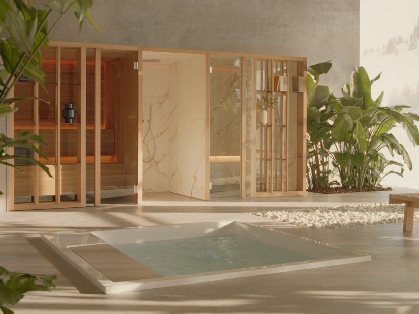 Effe, Yoku Spa Shelf Sauna hammam doccia 